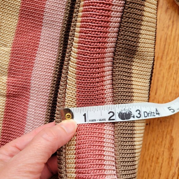 The Sak Knit Handbag Tote Faux Wood Ring Handles Cottage Beach Purse - Picture 10 of 11